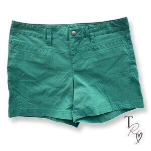 Athleta Quick Dry Dipper Hiking Utility Shorts in Teal Green Size 8